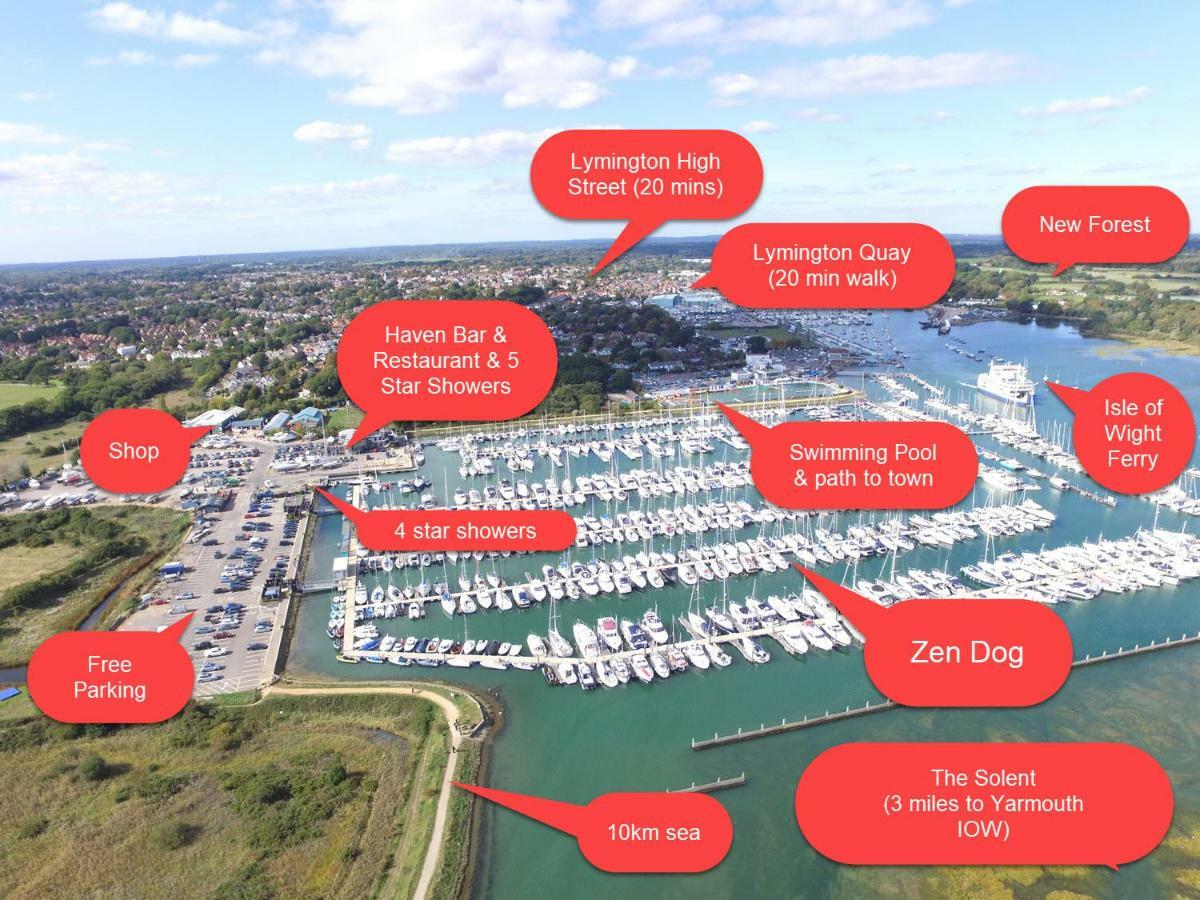 Hotel Zen Dog Luxury Motor Yacht Lymington Esterno foto